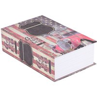 Eosnow Kreativer Buch-Safe, Geldschmuck-Sammlung, Aufbewahrungsbox mit Zahlenschloss (ROUTE 66) von EOSNOW