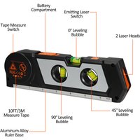 Eosnow Laser -Line -Leitungswerkzeug 4 in 1 Mehrzweckstandard -Standard -Querverkehr 10 Fuß/3meter Messen Sie Klebeband Lineal 3 -Modus -Leveling Eosnow Laser -Line -Leitungswerkzeug 4 in 1 Mehrzweckstandard -Standard -Querverkehr 10 Fuß/3meter Messen Sie Klebeband Lineal 3 -Modus -Leveling von EOSNOW