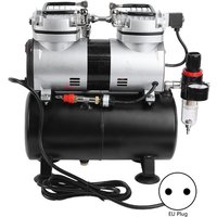 Eosnow - Luftkompressorpumpe Airbrush Doppelzylinder-Sprühset zum LackierenEU 220V von EOSNOW