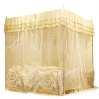 Eosnow Luxus-Prinzessin, drei seitliche ffnungen, Pfostenbett-Vorhang, Baldachin, Moskitonetz, Bettwsche (L) von EOSNOW