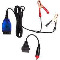 Eosnow OBD2-Autospeicher-Datensparer, universeller Fahrzeug-Notstromversorgungskabel-Adapter mit rot-schwarzen Clips von EOSNOW