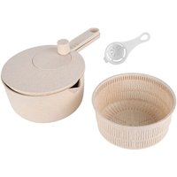 Eosnow Salatschleuder, Obst, Gemüse, Trockner, Sieb, Sieb, manuell, Gemüse, Reis, Waschwerkzeug für Küchenbedarf, Beige Eosnow Salatschleuder, Obst, Gemüse, Trockner, Sieb, Sieb, manuell, Gemüse, Reis, Waschwerkzeug für Küchenbedarf, Beige von EOSNOW