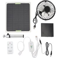 Eosnow - Solarpanel-Ventilator, 20 w, 2350 U/min, Belüftung, 6 Zoll, Abluftbetrieb, mit Fernbedienung von EOSNOW