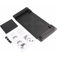 Eosnow Tragbarer Laptop-Schreibtisch, Notebook-Stnder, Tischtablett mit Maushalter, Schlafsofa, Schwarz von EOSNOW