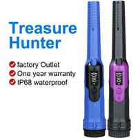 Tragbarer Metallfinder IP68 wasserdichte Detektor Außenschatzfeind Tool 360 ° Seitenscan Dreifachalarmmodi Mehrzweck für Erwachsene und Kinder von EOSNOW