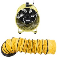 Utility-Geblseventilator, 12-Zoll-Hochgeschwindigkeits-Schnelllüftung, tragbarer Ventilator mit 10 m flexiblem PVC-Rohr, EU-Stecker, 220 v - Eosnow von EOSNOW