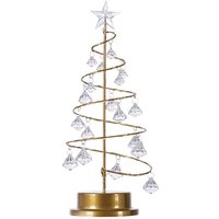 Weihnachts-Kristallbaum-Lampe, Acryl-Kristall-Anhnger, weihnachtliche dekorative Schreibtischlampe für Schlafzimmer, Kristall-Baum-Lampe, warmwei von EOSNOW