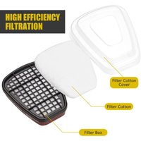 Eosnow - Wiederverwendbares Vollgesichts -Atemschutzschutz 16 in 1 Gas Organischer Dampfbreite Sichtfeld für Malen -Maschinenpolierschweißen und von EOSNOW