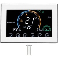 Eosnow Zentraler Klimaanlagen-Thermostat, LED-Touchscreen, programmierbarer intelligenter WLAN-Temperaturregler, 95–240 V, Weiß von EOSNOW