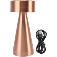 Eosnow - led tragbare Metalltischlampe mit Berührungssensor 3 Farbe Stieflosen Dimm -Nachttischschreibtisch wieder aufladbar Nachtlicht Roségold Gold von EOSNOW
