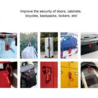Fingerabdruck Lock Antitheft Security usb wiederaufladbares Thumbprint Vorhängeschloss für Gepäckfall (rot) - Eosnow von EOSNOW