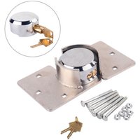 Heavy Duty 1/2 X Van Garage Shed Door Security Vorhängeschloss Hasp Set Lock 73mm Steel von EOSNOW