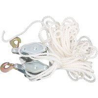 Eosnow - Heberolle 4000LB Last Hakenhebeblock aus verzinktem Stahl mit Multi-Nylon-Seil von EOSNOW