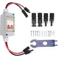 Eosnow - Leistungsschalter mcb 2P dc 500 v 32 a Trennschalter mit wasserdichtem IP65-Verteilerkasten mit Kabel und PV-Anschluss von EOSNOW