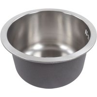 Mini Round Küchenspüle Edelstahlstangenbecken mit Abflussrohranschluss 30 cm Durchmesser - Eosnow von EOSNOW