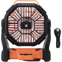 Eosnow - Outdoor Camping Fan Professional Effizienter usb -wiederaufladbares Zelt mit led -Laterne für Orange von EOSNOW