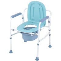 Eosnow - Schwerlast-Toilettenstuhl aus Stahl mit Drop-Arm-Toilettenstuhl am Bett von EOSNOW