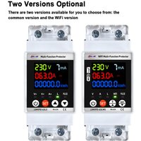 Tuya WiFi Automatische Reclosuring Protector Intelligent Circuit Breaker Einphasen-Digitalanzeige einverschiebbarer von EOSNOW