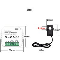 Tuya WiFi Intelligente Energiemesser Solar -pv -System Stromerzeugung Verbrauch Bidirektionale Überwachung Mobilephone App Control Monitor mit ct von EOSNOW