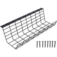 Unter dem Schreibtisch Kabel-Organizer, Multifunktions-Kabelmanagement-Tablett mit schwarzer Beschichtung für den Schreibtisch im Home-Office - Eosnow von EOSNOW