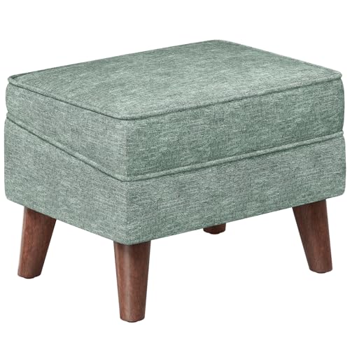 EOSVALO Sitzhocker mit Stauraum, weicher Trittbank, Fußstütze und Sitz, Fußstütze für Wohnzimmer, Schlafzimmer, Studentenwohnheim (Grün, klein) von EOSVALO