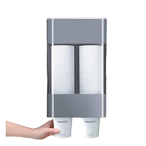 EOTRERANQ Badezimmer-Becherspender, Wandmontage, Pull-Typ, Wasserkühler, Becherhalter, Einweg-Becherspender for Badezimmer, Zuhause, Büro, Fitnessstudio, 2er-Set, Dispensador de Vasos Halter von EOTRERANQ