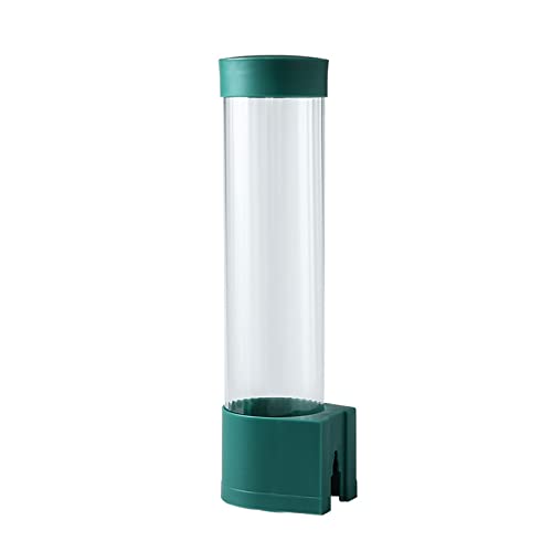 EOTRERANQ Badezimmer-Becherspender, Wasserkühler, Pull-Typ-Becherhalter, Paste, Wandmontage, Einweg-Becherspender for kleine Tassen aus Kunststoff oder Papier for Büro, Dispensador de Vasos Halter(14 von EOTRERANQ