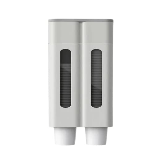 EOTRERANQ Badezimmer-Becherspender for Wasser, Pappbecherhalter, Wandmontage, selbstklebend, Zugtyp, Einweg-Becherhalter mit Aufbewahrungsdesign for Zuhause, Büro, Dispensador de Vasos Halter von EOTRERANQ