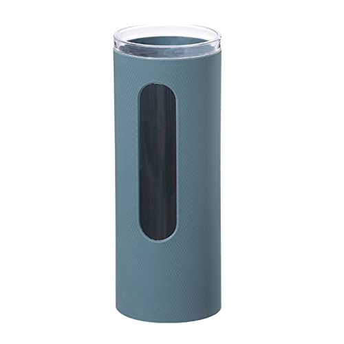 EOTRERANQ Badezimmer-Becherspender zur Wandmontage, Einzelrohr-Becherhalter, kleiner Einweg-Wasserbecherspender for kleine Tassen aus Kunststoff oder Papier, 2er-Set Dispensador de Vasos Halter(Blu) von EOTRERANQ