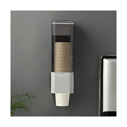EOTRERANQ Badezimmer-Einwegbecherspender, Wandmontage, Kunststoff- oder Pappbecher-Organizer, selbstklebend, ohne Bohren, Becherspender, fasst 40 Becher, Spender for Gefäße Halter(C) von EOTRERANQ
