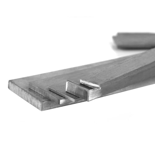 1 Stück Edelstahl-Stangenplatte, Länge 100 mm, Dicke 4 mm, Breite 10 mm, 15 20 25 30 40 50 60 mm, flacher Stahlstreifen(20x100mm) von EPASHA