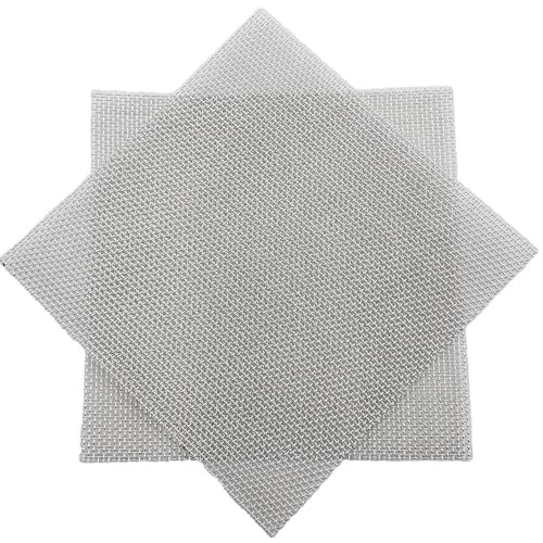 10 cm x 10 cm quadratische Silbernetzelektrode – Argentum (Ag)-Gewebedraht, 20–180 Maschen – Abgeschirmtes leitfähiges Ag-Netz for Labor, Forschung und Elektronik(40 mesh 10 * 10cm 0.1mm wire) von EPASHA