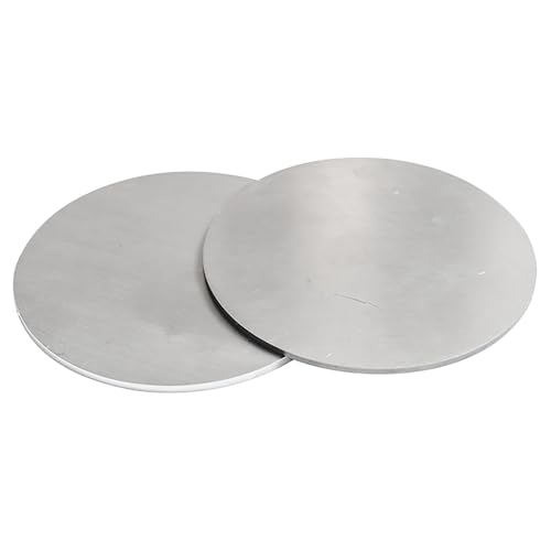 5 Stück 50 mm Durchmesser Edelstahlscheibe Dicke 0,6 mm - 5 mm Runde Metallplatte for Heimwerker, Handwerk und industrielle Nutzung, 0,6 mm(0.6mm) von EPASHA