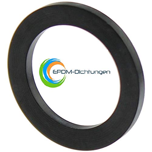 Flachdichtungen Gummidichtungen EPDM 3/8", 1/2", 3/4", G3/4, 1", G1, 1 1/4", 1 1/2", 2" für Sanitär, Garten, Bad, Küche, Handwerk (1 Stück 1/2", 19x12x2mm) von EPDM-Dichtungen