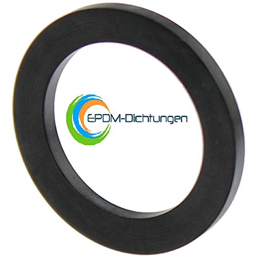 Flachdichtungen Gummidichtungen EPDM 3/8", 1/2", 3/4", G3/4, 1", G1, 1 1/4", 1 1/2", 2" für Sanitär, Garten, Bad, Küche, Handwerk (1 Stück G3/4", 24x16x3mm) von EPDM-Dichtungen