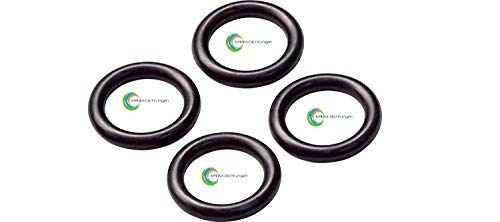 O-Ringe Gummi-Dichtungen EPDM für alle 1/2" bzw. 3/4" Zoll Garten Schlauchsysteme z.B. Gardena (Profi) usw. (10 Stück, 1/2 Zoll 16x11mm) von EPDM-Dichtungen