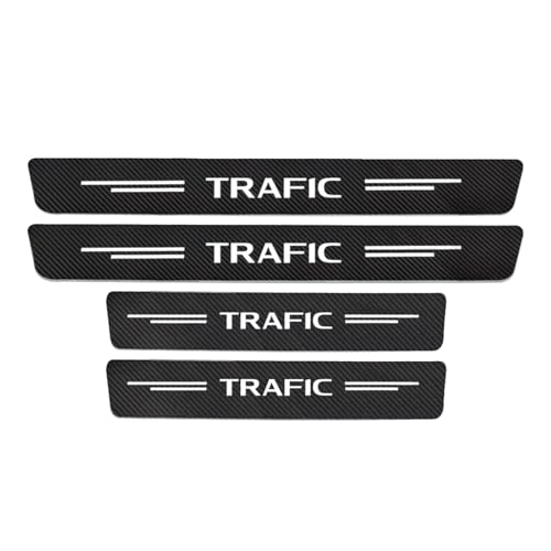 EPEDIC 4 Stück Auto Einstiegsleisten Schutz Aufkleber für Ren-Ault Trafic 1 2 3, Kohlefaser Türschweller Trittschutz Lackschutzfolie EPEDIC 4 Stück Auto Einstiegsleisten Schutz Aufkleber für Ren-Ault Trafic 1 2 3, Kohlefaser Türschweller Trittschutz Lackschutzfolie von EPEDIC