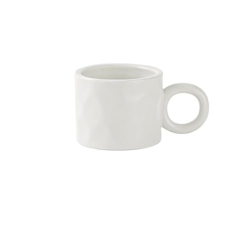 EPEDIC Kreative einfarbige Kaffeetasse Professionelle Tee-Kaffeetassen | Keramikbecher | Robuste Kaffeetasse aus Steingut 400ml,1JD03-1 von EPEDIC