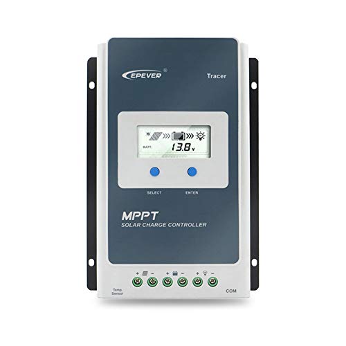 EPEVER® 30A MPPT Solarladeregler 12V/24V Automatische Identifizierung mit LCD-Display für Kommunikation Basisstationen und HaushaltsSysteme - Tracer 3210AN von EPEVER