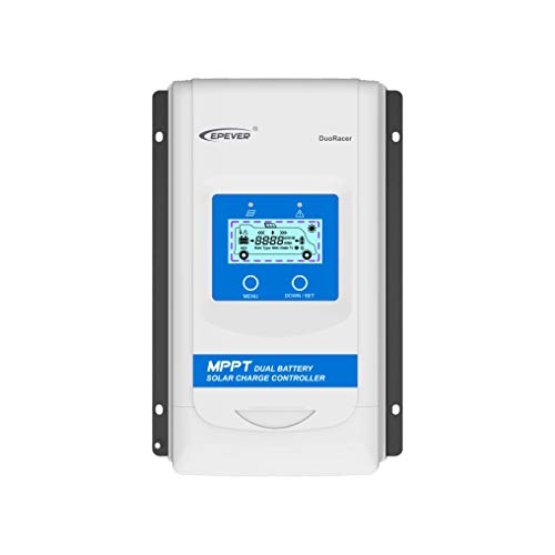 EPEVER® MPPT DuoRacer 10A Laderegler solar charge controller DR1206N für 2 Batterien, 12V/24V auto work, PV 100V (DR1206N) von EPEVER