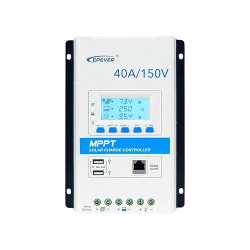 EPEVER® Triron 4215N MPPT Solarladeregler Charge Controller 40A, automatische Erkennung 12/24V max. PV-Eingangsspannung 150V von EPEVER