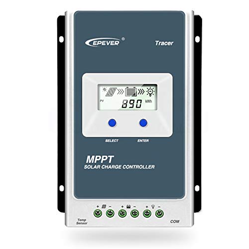 EPEVER 10A MPPT Solarladeregler Solarmodul Solarpanel TracerAN Serie mit 12 V/24 V DC automatisch identifizieren von System Spannung (10 A) von EPEVER