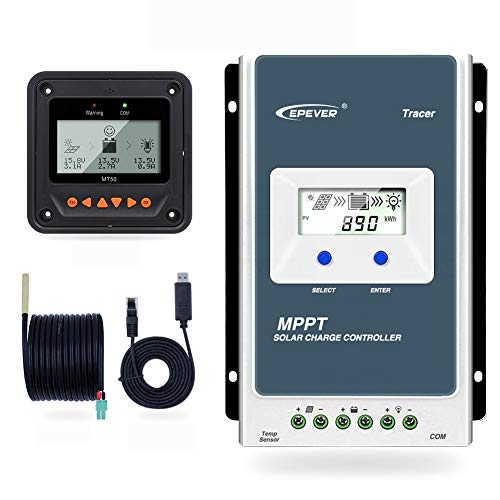 EPEVER MPPT Solar Ladegerät Tracer AN Serie 10A / 20A / 30A / 40A mit 12V / 24V DC Automatische Identifizierung Systemspannung(30A+MT50+RTS+RS485) von EPEVER