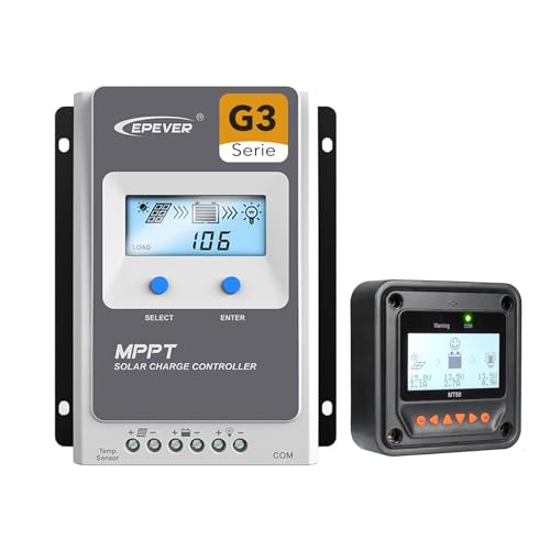 EPEVER Tracer AN MPPT Solarladeregler Charge controller 10-40A auto work 12V/24VDC, PV 100V, LCD Display commen negative Erdung, mit MT52 Fernzähler EPEVER Tracer AN MPPT Solarladeregler Charge controller 10-40A auto work 12V/24VDC, PV 100V, LCD Display commen negative Erdung, mit MT52 Fernzähler von EPEVER
