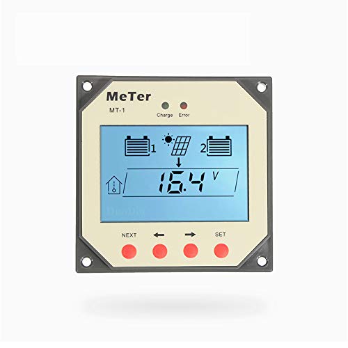 SolaMr Fernanzeige Instrument für Duo-Battery-Solarladeregler mit 10-Meter-Kabel für EPIPDB-COM-Serie (MT-1) von EPEVER