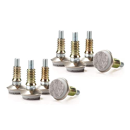 EPHASI 8 Stück Nivellierfüße für Möbel, M8, verstellbar, für Tische, Stühle, Schränke, Basis mit 35 mm Durchmesser mit Filzgleitern EPHASI 8 Stück Nivellierfüße für Möbel, M8, verstellbar, für Tische, Stühle, Schränke, Basis mit 35 mm Durchmesser mit Filzgleitern von EPHASI
