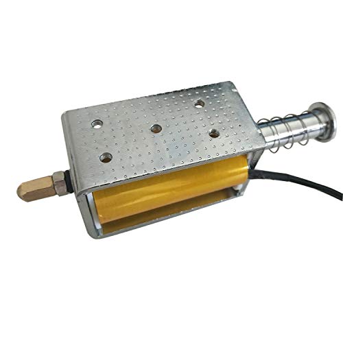 Push Pull Solenoid, DC 12 V 35 mm Long Stroke Push Pull Solenoid klein Elektromagnetische Elektro Magnet für Autos abletop von EPHIIONIY