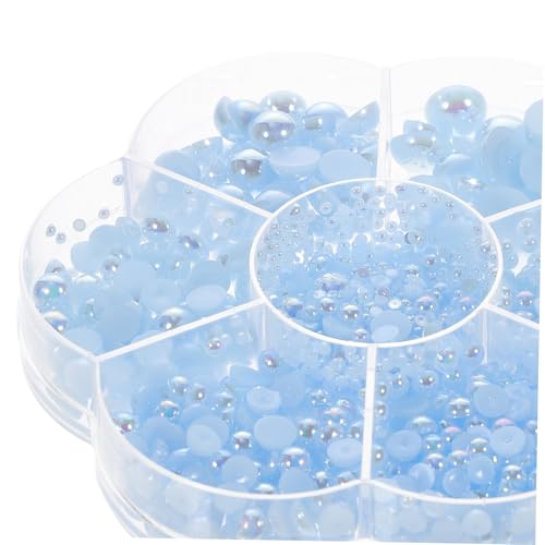 EPIGEIST 1 Schachtel Halbrunde Flatback Perlen Mehrere DIY Haarschmuck Perlen Flache Rückseite für Nagelkunst Kleidung Deko Schmuckherstellung Basteln Handliche Box EPIGEIST 1 Schachtel Halbrunde Flatback Perlen Mehrere DIY Haarschmuck Perlen Flache Rückseite für Nagelkunst Kleidung Deko Schmuckherstellung Basteln Handliche Box von EPIGEIST