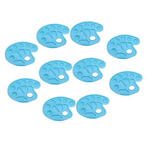 EPIGEIST 10 Stück Palette Aquarellfarbe Farbtablett Aquarell Tablett Mischen Maltablett Farbmischer Blau von EPIGEIST