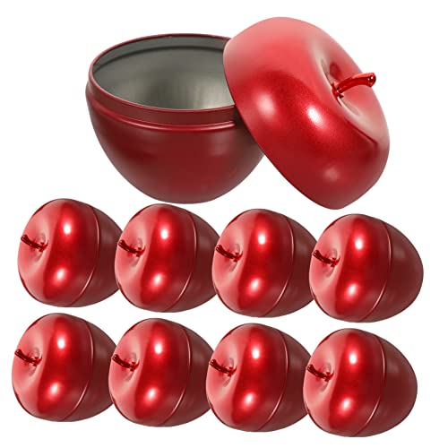 EPIGEIST 10 Stück Teiliges Apfelförmige Weißblech Vorratsdosen Langlebige Bonbondosen Premium Tinplate Luftdichte Aufbewahrung für Süßigkeiten und Kleine Snacks Kompakte EPIGEIST 10 Stück Teiliges Apfelförmige Weißblech Vorratsdosen Langlebige Bonbondosen Premium Tinplate Luftdichte Aufbewahrung für Süßigkeiten und Kleine Snacks Kompakte von EPIGEIST